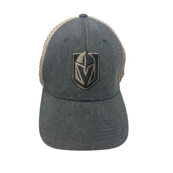 Vegas Golden Knights Hat 47 Brand Stretch Fit Men's Grey Mesh Back - Picture 1 of 9